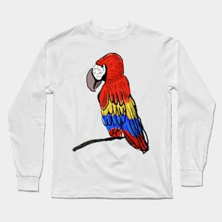 Macaw Rainbow Parrot Long Sleeve T-Shirt